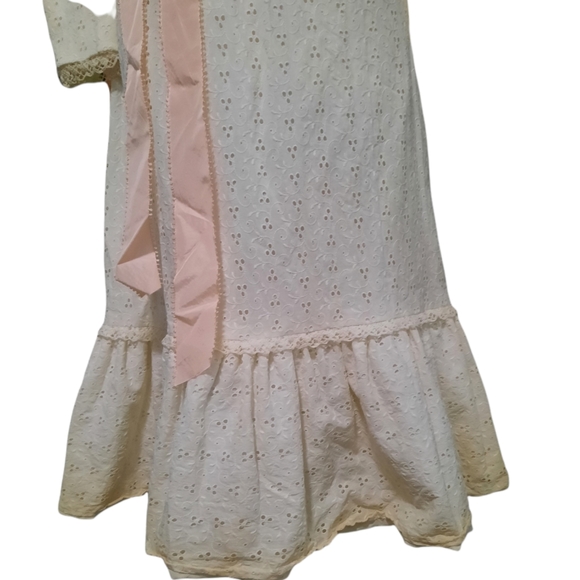 Vintage Wedding Dress XXS 30" Bust Apron Handmade Modest Lace Clothing. … - Picture 4 of 5